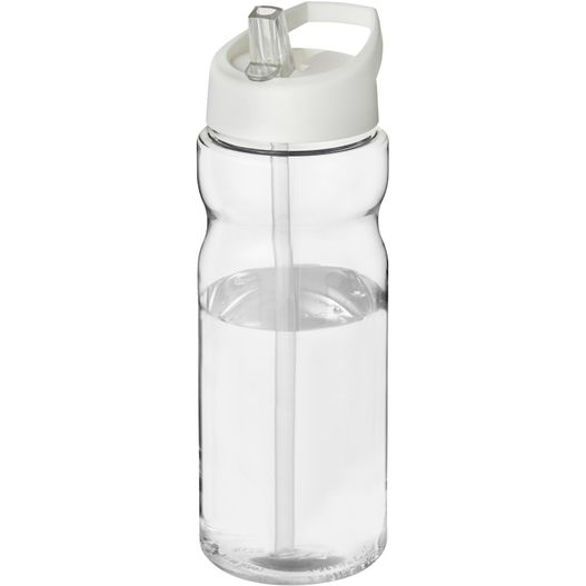 eine klare wasserflasche mit einem stroh darin H2O Active® Base 650 ml Sportflasche mit Ausgussdeckel (Bild 1)