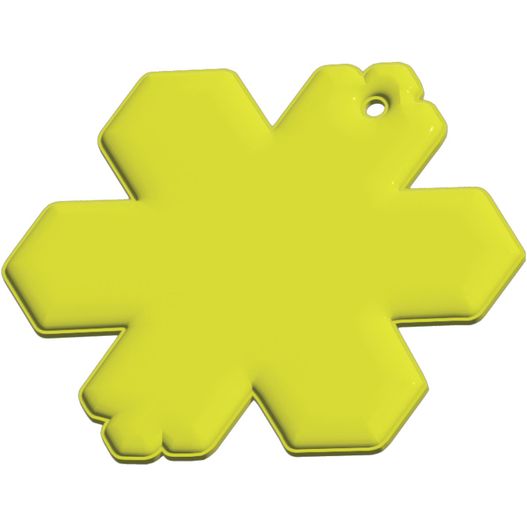 RFX™ H-10 Reflektierender PVC-Anhänger Schneeflocke (Bild 1)