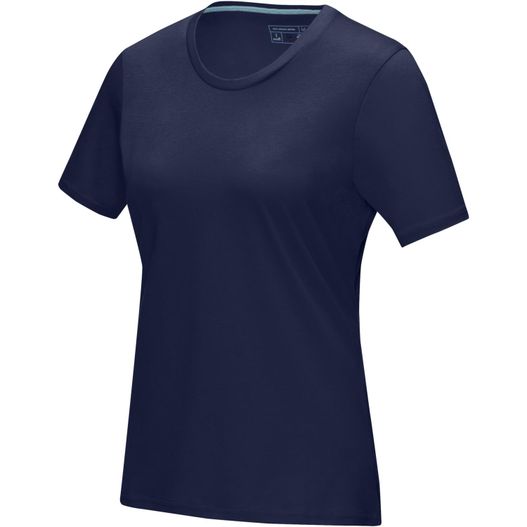 ein frauen navy shirt mit einem v-hals Azurite T-Shirt aus GOTS-zertifizierter Bio-Baumwolle für Damen (Bild 1)