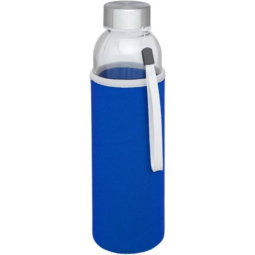 eine blaue wasserflasche mit weißem griff Bodhi 500 ml Glas-Sportflasche (Bild 1)
