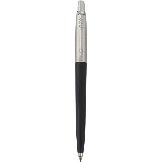ein stift mit schwarzer spitze und silberner spitze Parker Jotter Recycled Kugelschreiber (schwarze Mine) (Bild 1)