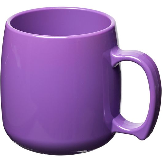 eine lila kaffeebecher mit einem griff Classic 300 ml Kunststoffbecher (Bild 1)