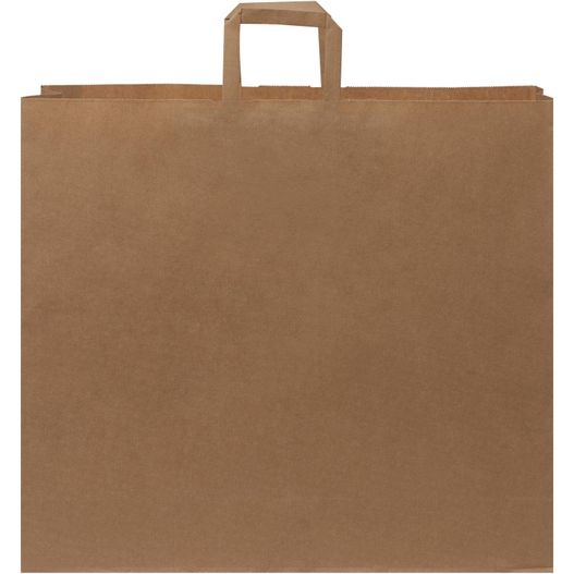 Kraftpapiertasche 90-100 g/m² mit flachen Griffen – 49,5 × 14 × 44 cm (Bild 1)