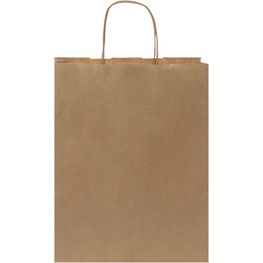 Kraftpapiertasche 80 g/m² mit gedrehten Griffen – 25 × 11 × 32 cm