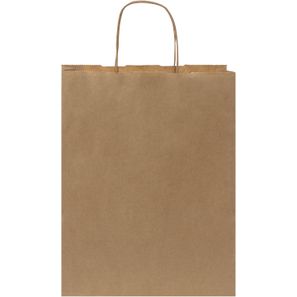 Kraftpapiertasche 80 g/m² mit gedrehten Griffen – 25 × 11 × 32 cm