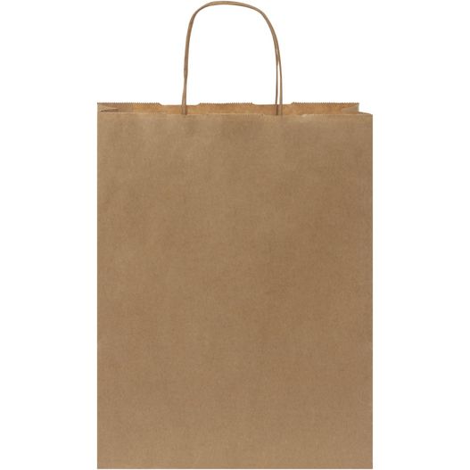 Kraftpapiertasche 80 g/m² mit gedrehten Griffen – 25 × 11 × 32 cm (Bild 1)