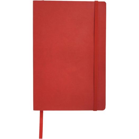 ein rotes notizbuch mit einem roten elastischen band Classic A5 Soft Cover Notizbuch (Bild 1)