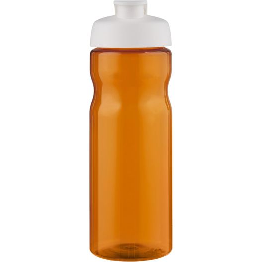 eine plastikwasserflasche mit weißem deckel H2O Active® Eco POP Base 650 ml Sportflasche mit Klappdeckel (Bild 1)
