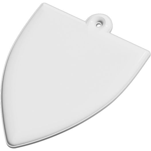 ein weißer toilettensitz mit weißem deckel RFX™ H-12 reflektierender TPU-Koffer-Anhänger (Bild 1)