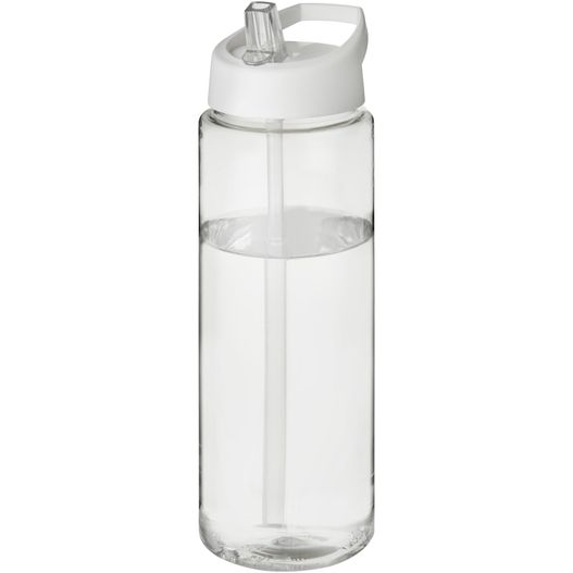 eine klare wasserflasche mit einem stroh darin H2O Active® Vibe 850 ml Sportflasche mit Ausgussdeckel (Bild 1)