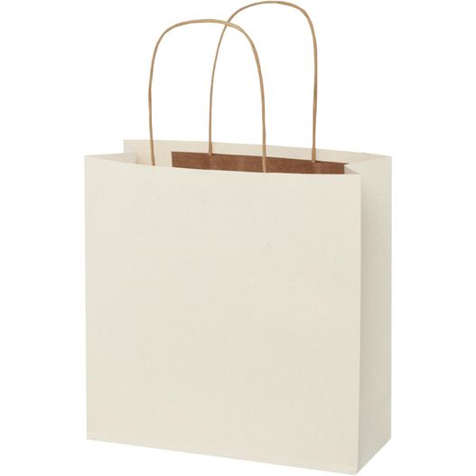 Produktabbildung Papiertüte 150 g/m² aus landwirtschaftlichen Reststoffen mit gedrehten Griffen – 24 × 9 × 24 cm Papiertüte 150 g/m² aus landwirtschaftlichen Reststoffen mit gedrehten Griffen – 24 × 9 × 24 cm (Bild 1)