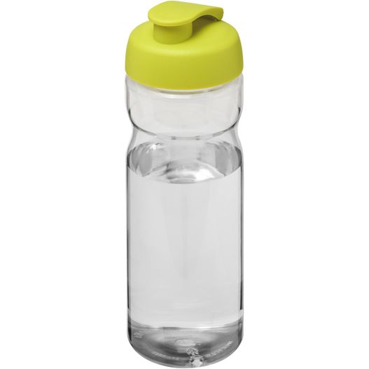 eine wasserflasche mit grünem deckel H2O Active® Base 650 ml Sportflasche mit Klappdeckel (Bild 1)