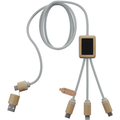 SCX.design C49 5-in-1 Ladekabel mit Leuchtlogo