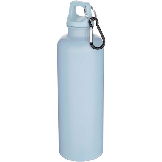 Oregon 750 ml einfarbige RS-zertifizierte Wasserflasche aus recyceltem Kunststoff mit Karabinerhaken (Bild 1)