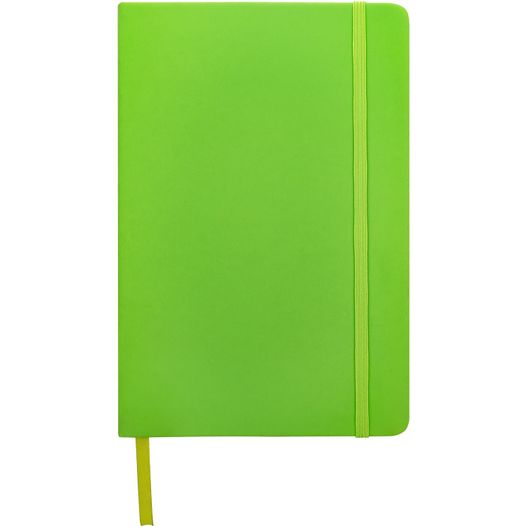 ein grünes notizbuch mit einem gelben elastischen band Spectrum A5 Hard Cover Notizbuch (Bild 1)