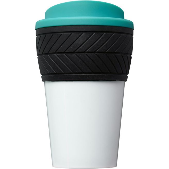 Brite-Americano® 350 ml Isolierbecher mit Schutzring Reifen-Design