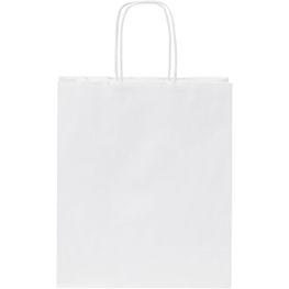 Kraftpapiertasche 80 g/m² mit gedrehten Griffen – 18 × 8 × 21 cm