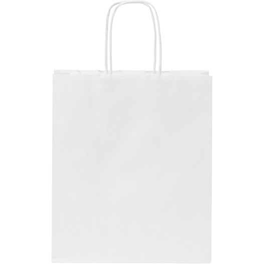 Kraftpapiertasche 80 g/m² mit gedrehten Griffen – 18 × 8 × 21 cm (Bild 1)