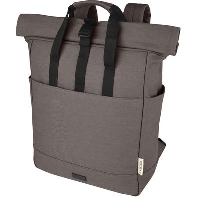Joey 15" GRS Rolltop Laptoprucksack aus recyceltem Canvas 15 L