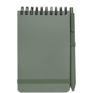 Thalaasa A6 Hardcover Notizbuch aus Ocean Bound Kunststoff mit Kugelschreiber (schwarze Mine)