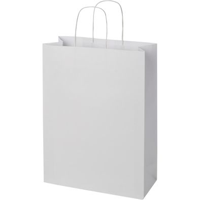 Produktabbildung Kraftpapiertasche 120 g/m² mit gedrehten Griffen – 31 × 12 × 41 cm Kraftpapiertasche 120 g/m² mit gedrehten Griffen – 31 × 12 × 41 cm