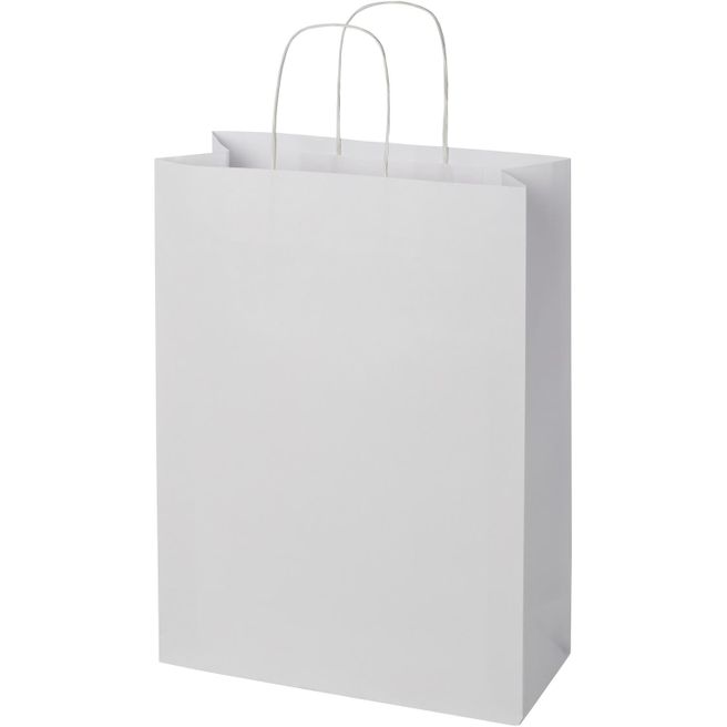Kraftpapiertasche 120 g/m² mit gedrehten Griffen – 31 × 12 × 41 cm