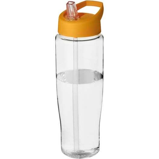 eine glaswasserflasche mit einem stroh darin H2O Active® Tempo 700 ml Sportflasche mit Ausgussdeckel (Bild 1)