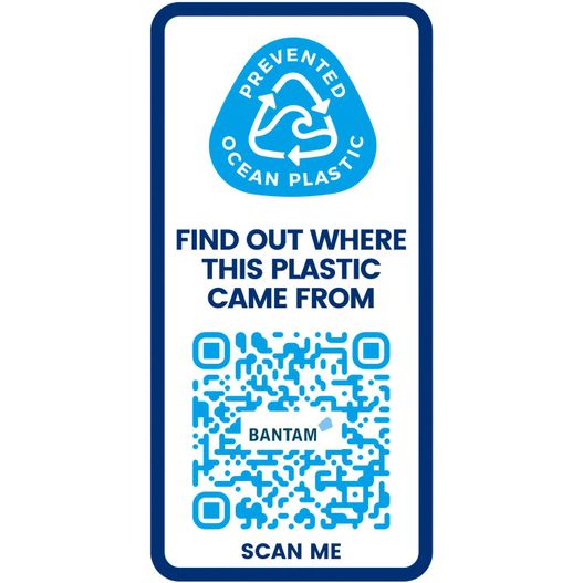 ein zeichen mit einem qr-code darauf H2O Active® Eco Treble 750 ml Sportflasche mit Stülpdeckel (Bild 1)