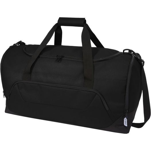 eine schwarze duffeltasche mit reißverschluss Retrend RPET Reisetasche 40L (Bild 1)