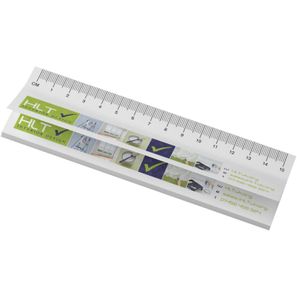 Sticky-Mate® Haftnotizen mit gedrucktem 15 cm Lineal aus recyceltem Material