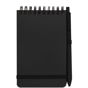 Thalaasa A6 Hardcover Notizbuch aus Ocean Bound Kunststoff mit Kugelschreiber (schwarze Mine)