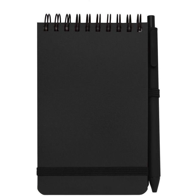 Thalaasa A6 Hardcover Notizbuch aus Ocean Bound Kunststoff mit Kugelschreiber (schwarze Mine)