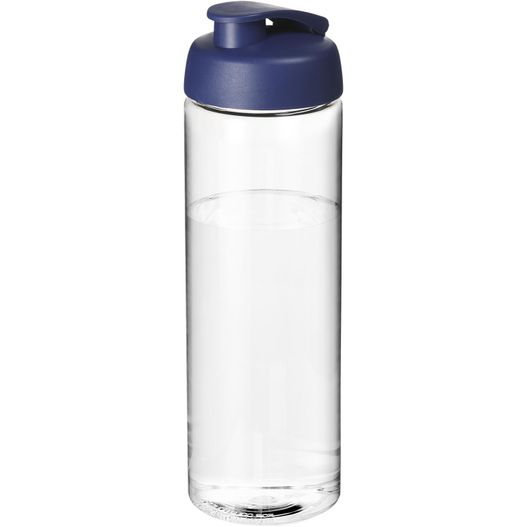 eine glaswasserflasche mit blauem deckel H2O Active® Vibe 850 ml Sportflasche mit Klappdeckel (Bild 1)