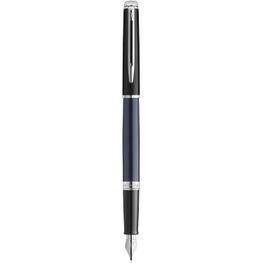 Waterman Hemisphere Color-Block Füllfederhalter mit Palladiumbeschichtung (blaue Mine)