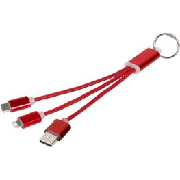 Produktabbildung Metal 3-in-1 Ladekabel mit Schlüsselanhänger Metal 3-in-1 Ladekabel mit Schlüsselanhänger