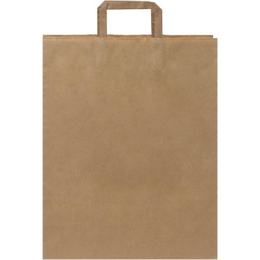 Kraftpapiertasche 80-90 g/m² mit flachen Griffen – 32 × 12 × 40 cm (Bild 1)