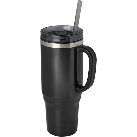 Melbourne 1200 ml RCS-zertifizierter Isolierbecher mit Strohhalm (Bild 1)