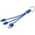 Metal 3-in-1 Ladekabel mit Schlüsselanhänger (Bild 3)