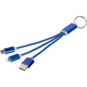 Metal 3-in-1 Ladekabel mit Schlüsselanhänger