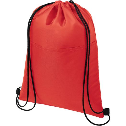eine rote tasche mit schwarzen riemen Oriole Kühltasche mit Kordelzug 5L (Bild 1)
