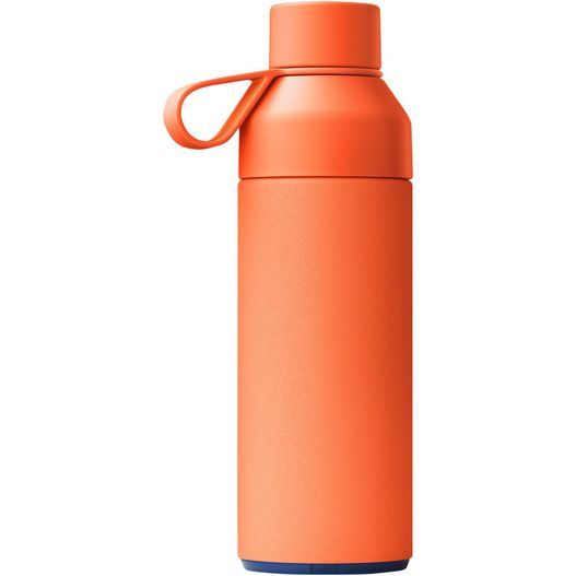eine orange wasserflasche mit blauem deckel Ocean Bottle 500 ml vakuumisolierte Flasche (Bild 1)