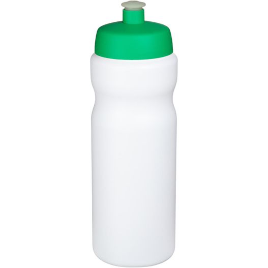 eine weiße sportflasche mit grünem deckel Baseline® Plus 650 ml Sportflasche (Bild 1)