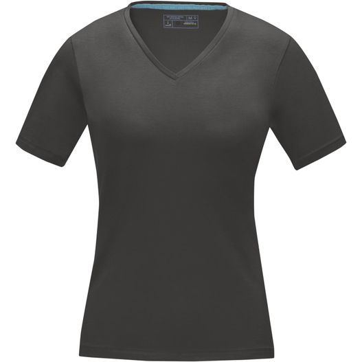 ein schwarzes hemd mit einem v-hals Kawartha T-Shirt für Damen mit V-Ausschnitt (Bild 1)