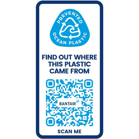 ein zeichen mit einem qr-code darauf H2O Active® Eco Base 650 ml Sportflasche mit Klappdeckel (Bild 1)