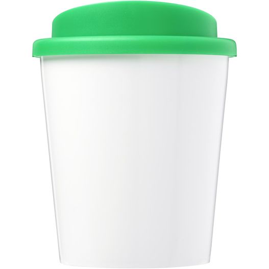 eine weiße tasse mit grünem deckel Brite-Americano® Espresso 250 ml Isolierbecher (Bild 1)