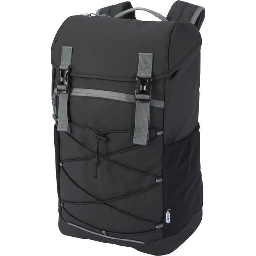 Aqua 15,6" GRS recycelter wasserabweisender Laptop-Rucksack 23 L (Bild 1)