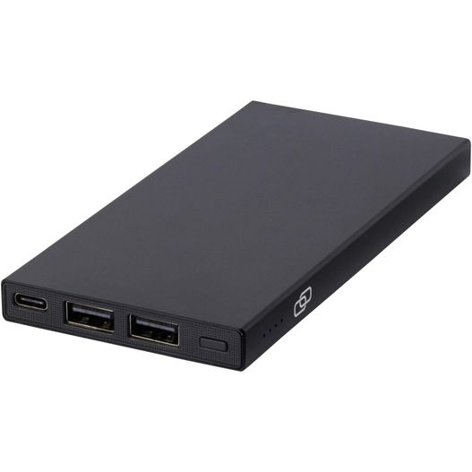 Produktabbildung Connect 5000 mAh Powerbank aus recyceltem Aluminium Connect 5000 mAh Powerbank aus recyceltem Aluminium (Bild 1)