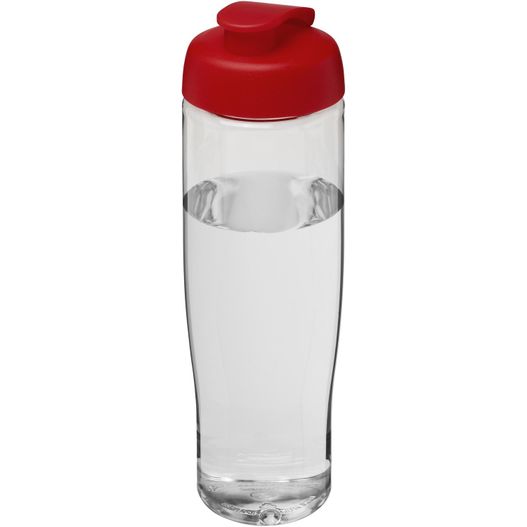 eine rote glaswasserflasche mit rotem deckel H2O Active® Tempo 700 ml Sportflasche mit Klappdeckel (Bild 1)