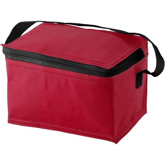 eine rote lunchtasche mit reißverschluss auf der seite Spectrum Kühltasche für 6 Dosen 4L (Bild 1)