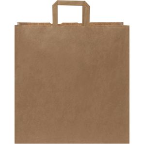 Kraftpapiertasche 80-90 g/m² mit flachen Griffen – XL